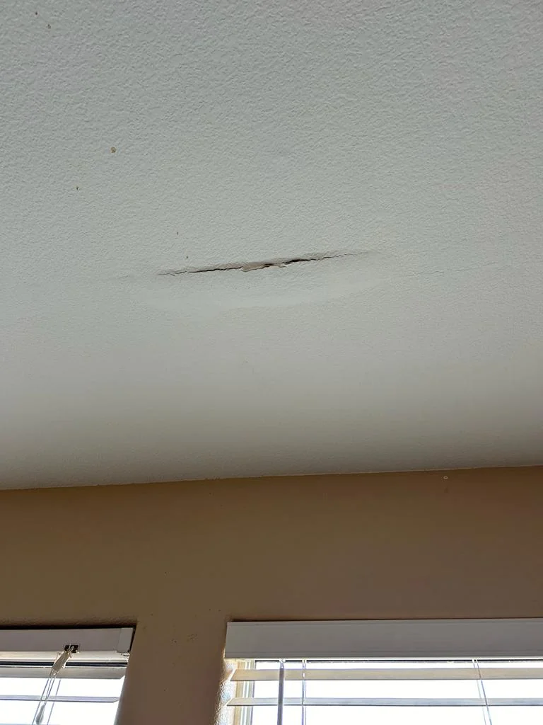 water leak in the ceiling